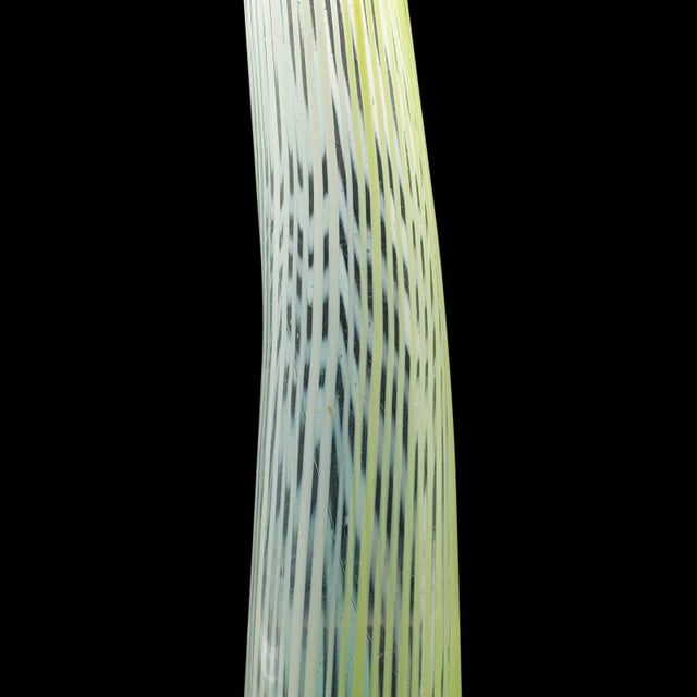 Tall Vintage Filigrana Vase, Italian Art Glass, Murano, Flower Sleeve, c.1950 For Sale - Image 9 of 10