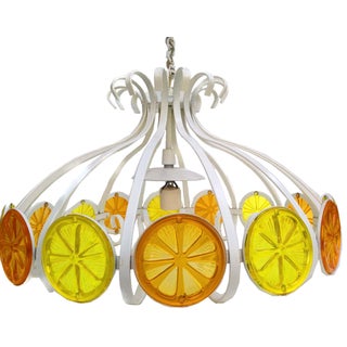 1970s Citrus Slice Pendant Light For Sale