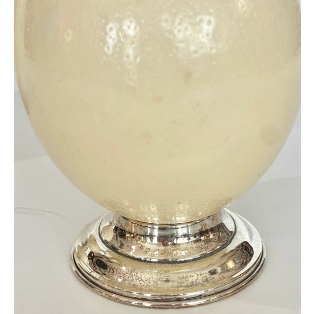 1970s English Silver Ostrich Eggs Candelabras, Attributed to Anthony Redmile For Sale - Image 5 of 12