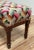 Vintage Colorful Patterned Needlepoint Footstool For Sale - Image 10 of 12