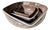 Square Handcrafted Ceramic Art Bowls from Serocka, Germany, 1970s, Set of 3 For Sale