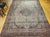 19th Century 19th Century Persian Kashan Rug, Hand-Knotted Wool & Cotton, Floral Design, Ivory & Navy, 9x12 For Sale - Image 5 of 18