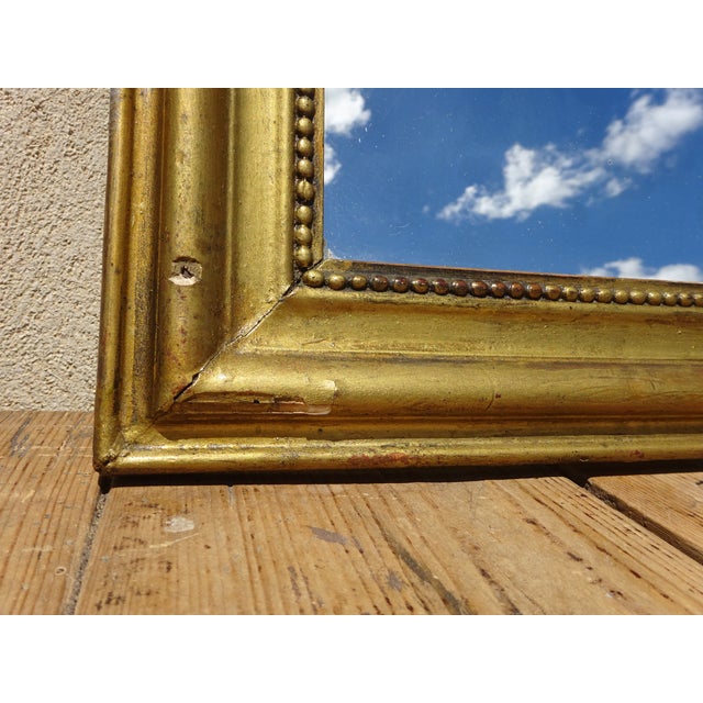 Louis Philippe Beech Gilt Mirror, 1850s For Sale - Image 9 of 18
