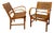 Gelenka Armchairs in Solid Beech Wood, Germany, 1950, Set of 2 For Sale