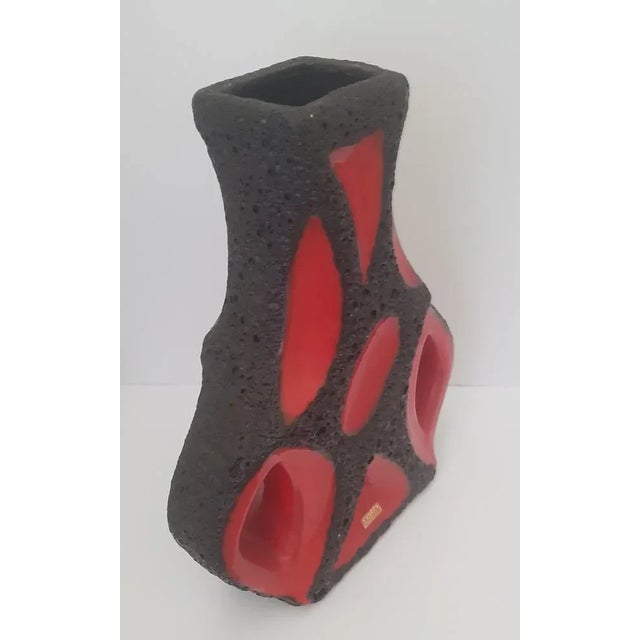 Fat Lava Guitar Vase from Roth, 1970s, in Flawless conditions. Designed 1970 to 1979 This piece has an attribution mark, I...