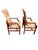 Late 20th Century Henredon Campaign Oak Pair Armchairs For Sale - Image 5 of 13