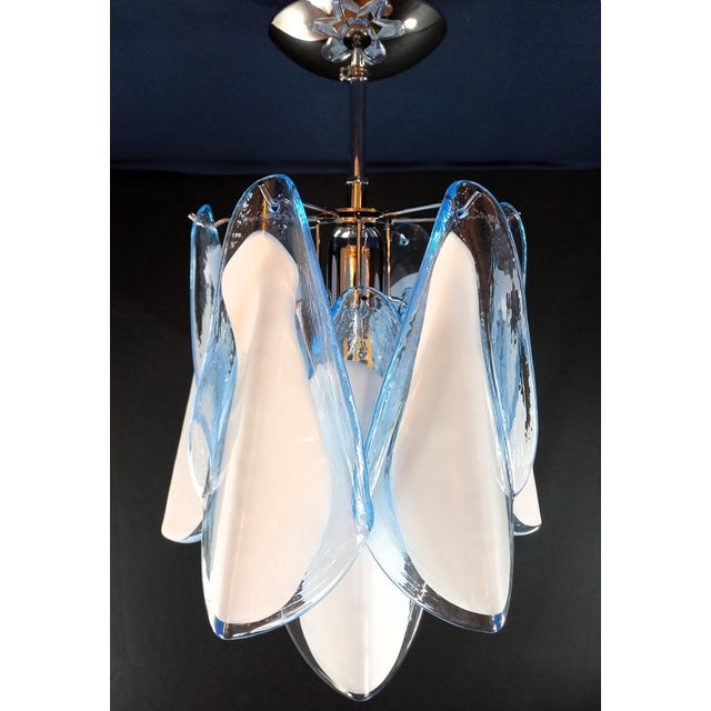 Vintage Art Deco Style Murano Glass Ceiling Light, Italy, 1970s For Sale - Image 3 of 6