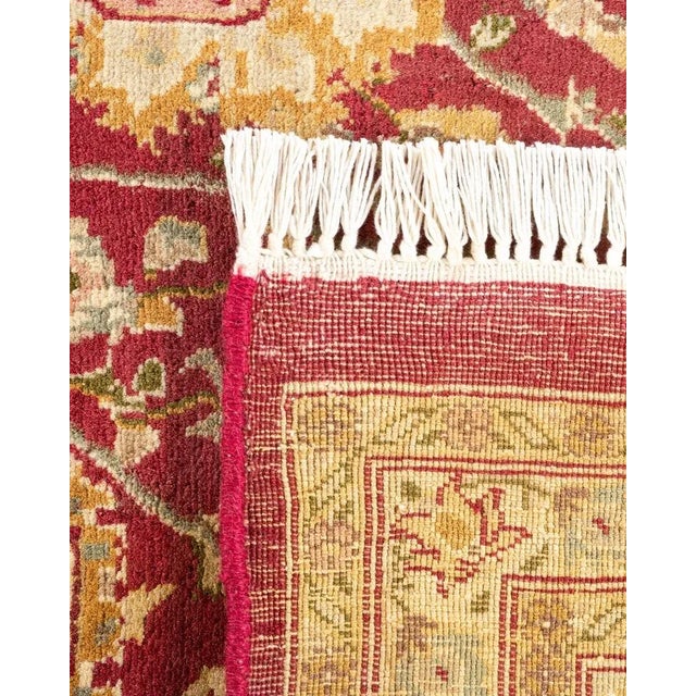 2000 - 2009 Mogul, One-of-a-Kind Hand-Knotted Area Rug in Orange, 6' 1" x 9' 7" For Sale - Image 5 of 8