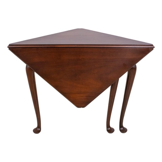 Kittinger Cw-2 Colonial Williamsburg Mahogany Handkerchief Table For Sale