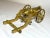 Metal Rare Antique Early 20th Century Gilt Brass Machinist Mini Scale Cannon Model For Sale - Image 7 of 13