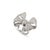 Gender: Ladies Metal Type: 18K White Gold Ring Size: 8 Width: 1.25 inches to 1.00 inches Thick: 3.30 mm Weight: 19.27...