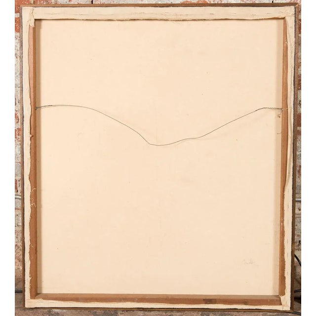 Charley Brown -Pear on a Cube of Clouds in the Sky " Surrealistic Still Life Oil Painting For Sale - Image 9 of 11