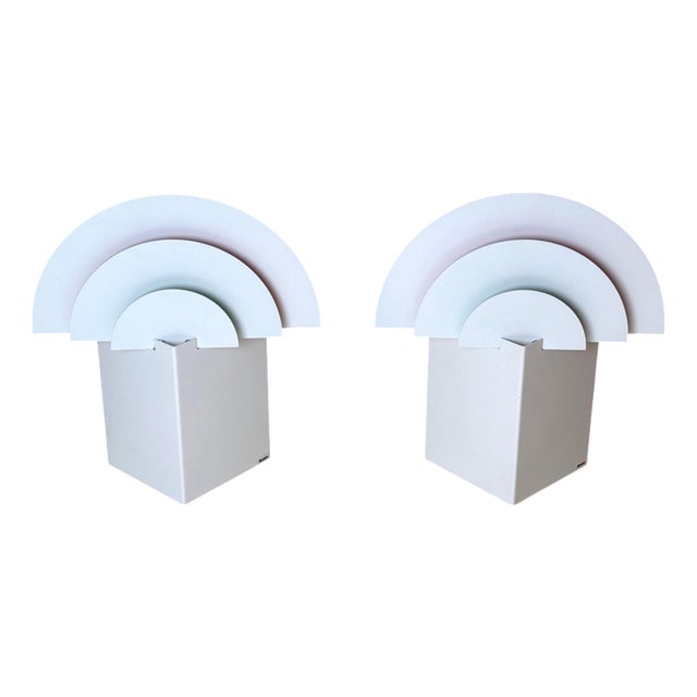 Swedish No Neon Wall Lights attributed to Olle Andersson for Boréns, 1980s, Set of 2 For Sale