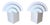 Swedish No Neon Wall Lights attributed to Olle Andersson for Boréns, 1980s, Set of 2 For Sale