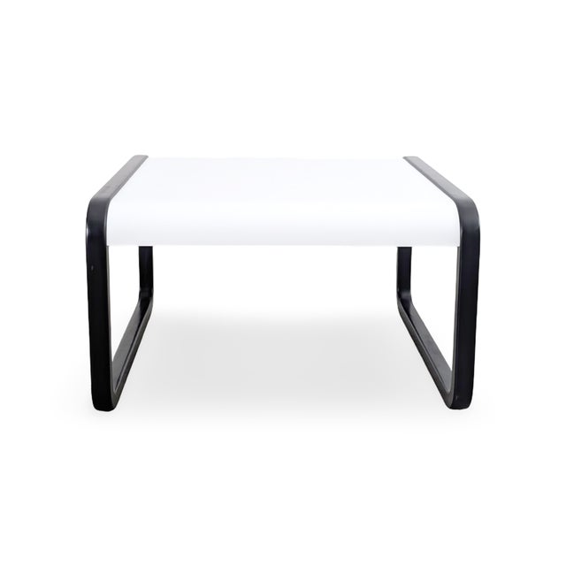 Wilkhahn Mid-Century White and Black Coffee Table from Wilkhahn For Sale - Image 4 of 8