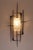 Glass Vintage Brutalist Wrought Iron Wall Lamp, 1960s-1970s For Sale - Image 7 of 13