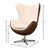 Textile Mid Century Style Egg Chair For Sale - Image 7 of 7
