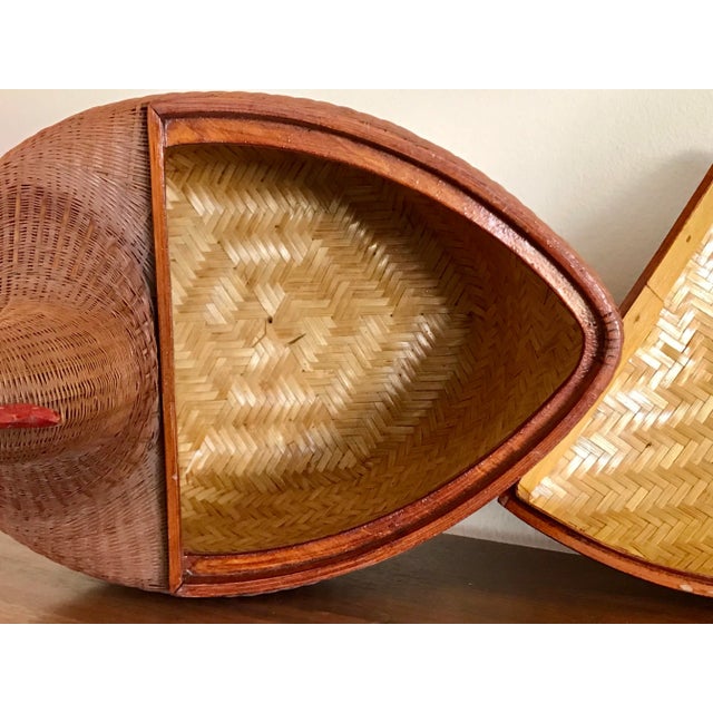Mid-Century Shanghai Collection Wicker Hen For Sale - Image 10 of 13