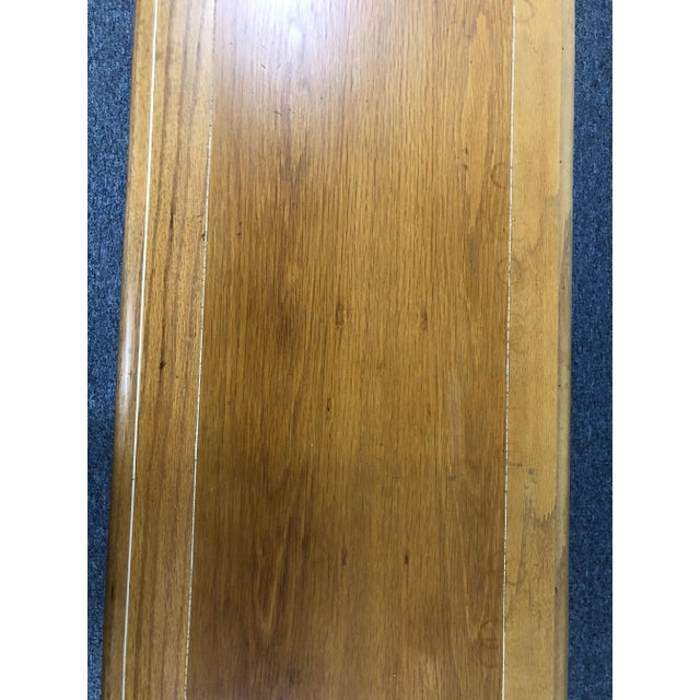 Wood Century Fine Furniture Oak Console Table For Sale - Image 7 of 11