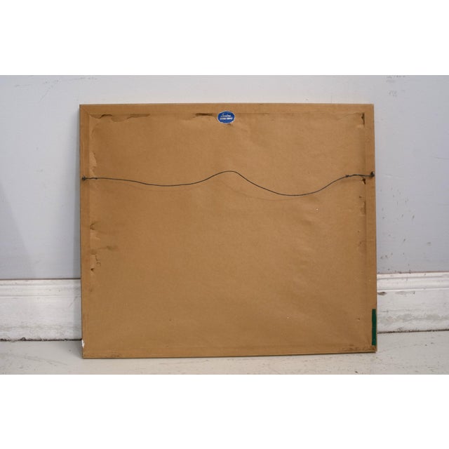 Sculpture Materials Signed Framed Watercolor Italian Canal Scene Engraving For Sale - Image 7 of 8