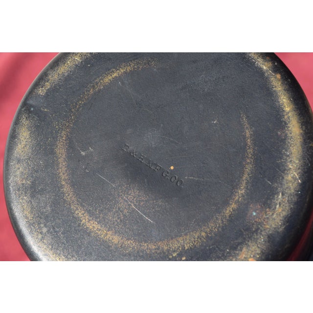 Antique Mid 19th Century Adjustable Wrought Iron Floor Oil Lamp Marked Duplex & B&H Mfg For Sale - Image 11 of 12