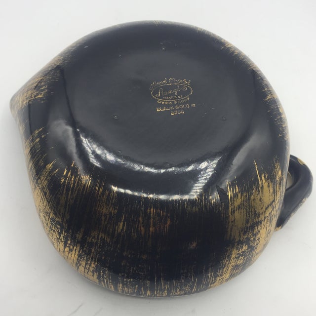 Stangl Black & Gold Ceramic Candy Dish Chairish