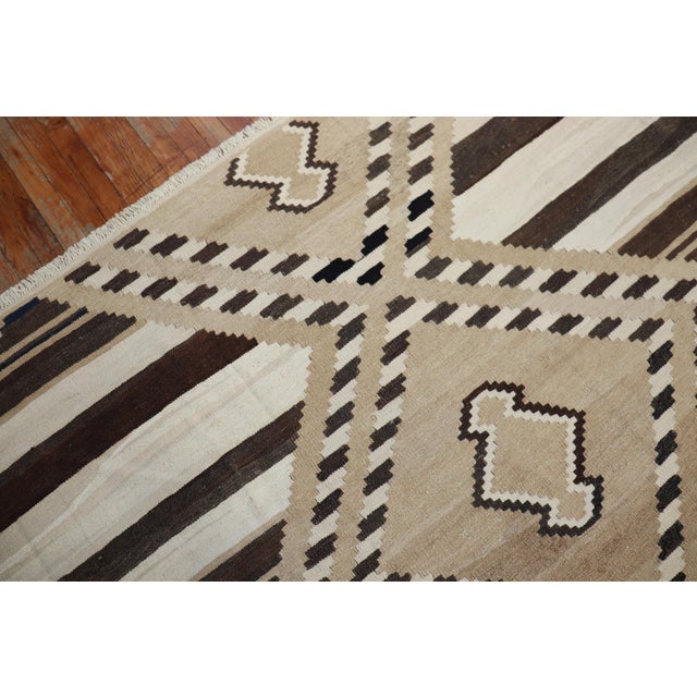 Mid-Century Modern Room Size Turkish Kilim - 8'3" x 10'7" For Sale - Image 18 of 18