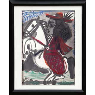 1980s "Toros y Toreros 40" Lithograph After Pablo Picasso For Sale