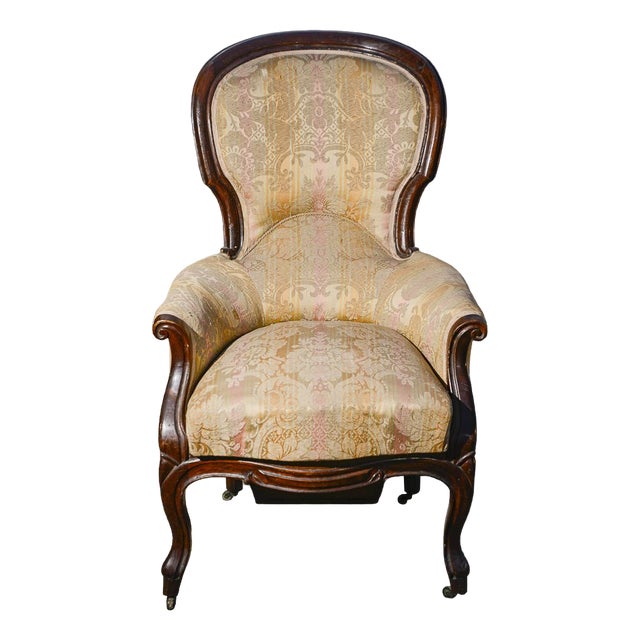 Mid-19th Century Louis Philippe Walnut Armchair For Sale
