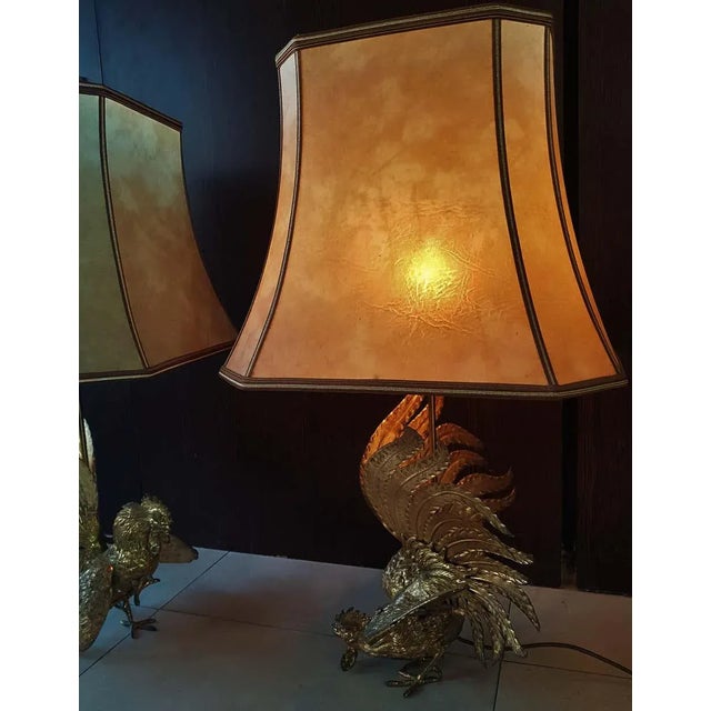 Brass Rooster Table Lamps, 1960s, Set of 2 For Sale - Image 14 of 18