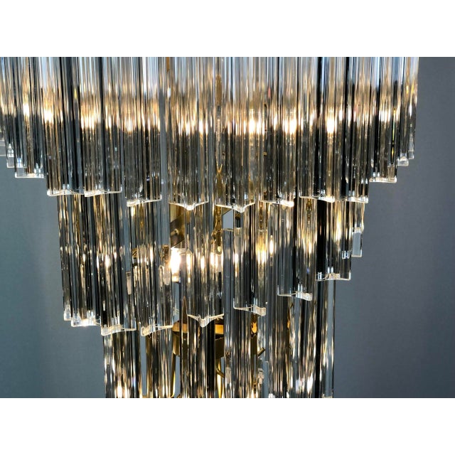 Murano Glass Cascading Chandelier, 1980s For Sale - Image 10 of 11
