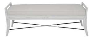 Malacca Bench - White