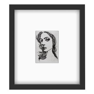 Anna Halarewicz, Self-Portrait, Drypoint on Paper, 2014 For Sale