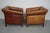 Vintage Dutch Cognac Leather Club Chairs, 1970s, Set of 2 For Sale - Image 13 of 18