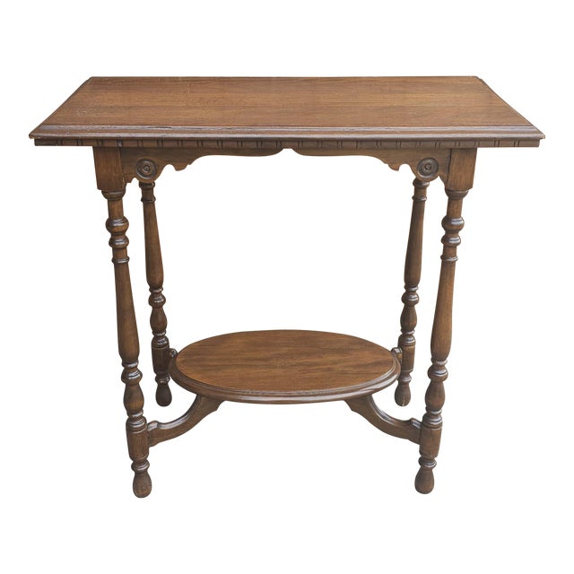 Victorian Mahogany Tiered Console Table For Sale