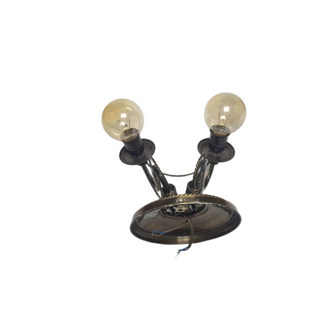 Art Nouveau Two-Armed Wall Lamp, Poland, 1970s For Sale - Image 16 of 18