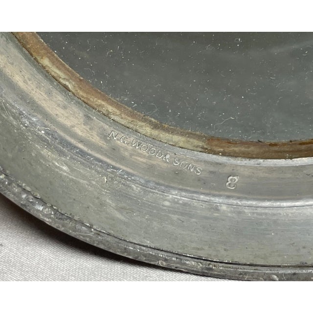 Antique 1901 Handmade Pewter Lidded Ye Sherwode Club Presentation Beer Stein Mug For Sale - Image 10 of 13