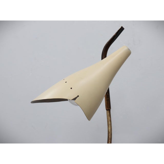 1950s Italian Brass and Marble Table Lamp by Oscar Torlasco for Lumen, 1950s For Sale - Image 5 of 14