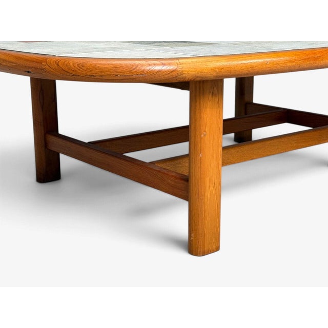 Gangso Møbler, Danish Modern, Coffee Table, Teak, Mosaic Tile, Denmark, 1970s For Sale - Image 11 of 11