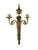 French Neoclassical Style Bronze/Brass Two-Arm Wall Sconces Set of 2 For Sale - Image 13 of 15