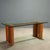 Brown Vintage Burl and Crystal Table, Italy, 1970s For Sale - Image 8 of 8