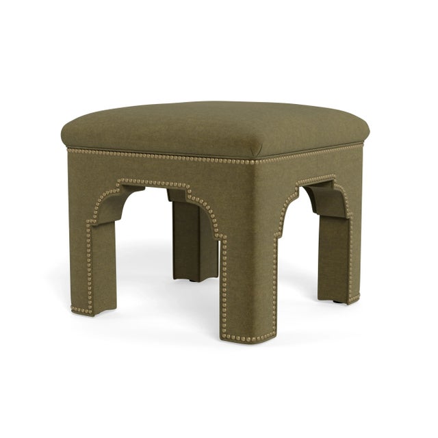 Add a chic accent to any room with this compact stool on its own or displayed in pairs. The tightly upholstered seat...