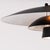 Nova Rancho Mirage Boomerang Table Lamp - Modern Black Oak/Satin Nickel, Fleur Matte Black/Silver Shade For Sale - Image 4 of 6