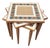 Vintage Modern 3 Stacking Nesting Tables Tile Top Design For Sale