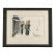Late 19th Century Sanzo Wada Japanese Woodblock Print Komuso Monks Kyoto Hanga-in Framed 22x16 For Sale