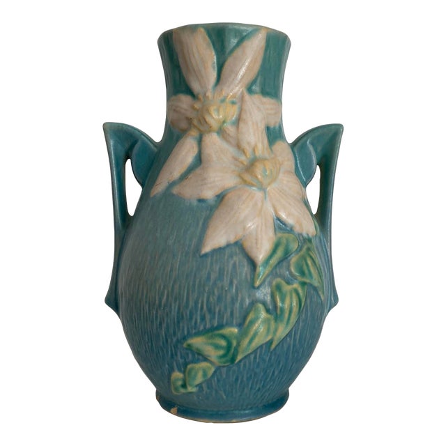 Vintage Roseville Pottery Clematis For Sale