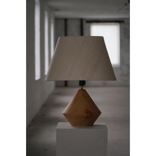 Danish Modern Sculptural Wooden Table Lamp from Kirk, 1980s For Sale - Image 16 of 18