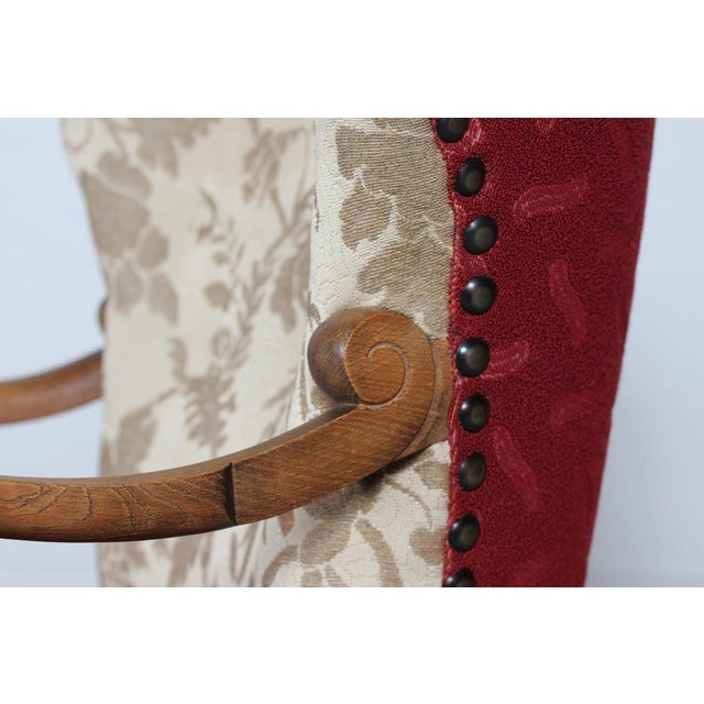 Wood Set of Danish Art Deco Lounge Chairs in Oak, 1940s For Sale - Image 7 of 18