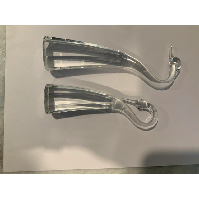 Vintage Shannon Crystal Stylized Swan Figurines- a Pair For Sale In New York - Image 6 of 8