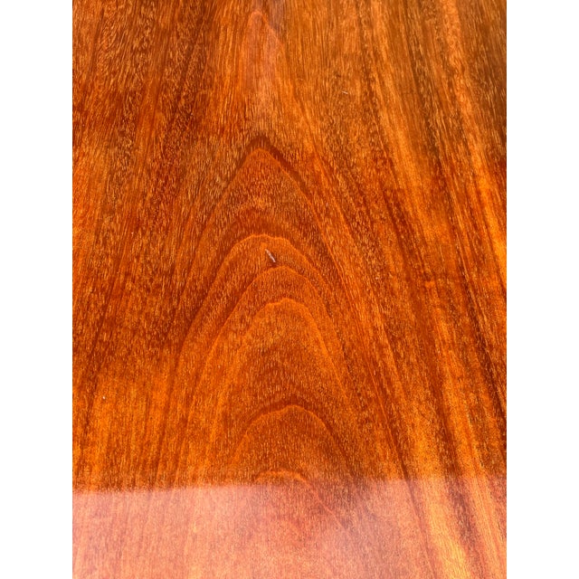 Late 20th Century Councill Craftsmen Georgian Banded Mahogany Double Pedestal Dining Table With 3 Leaves For Sale - Image 16 of 18